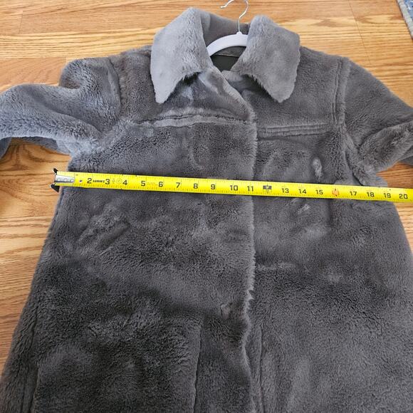 Anthropologie Kerry Reversible Faux Fur Duster Coat Jacket Size XS - Picture 7 of 9